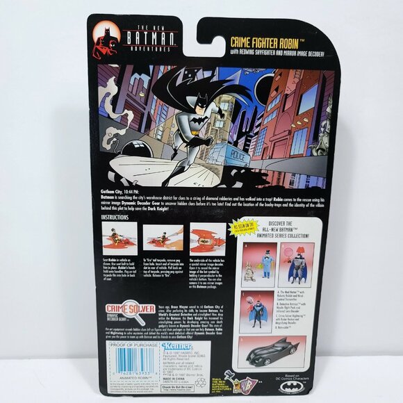 Batman Adventures Crime Fighter Robin Figure Sealed The New Crime Solver Kenner - Picture 5 of 5